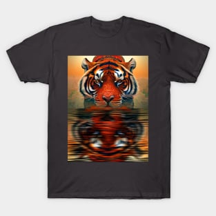 Tiger In Water T-Shirt